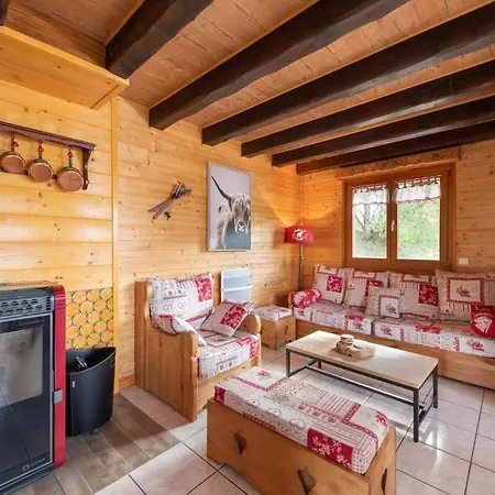 Dağ evi Chalet Avec Sauna, Magnifique Vue Et A 400m Des Pistes